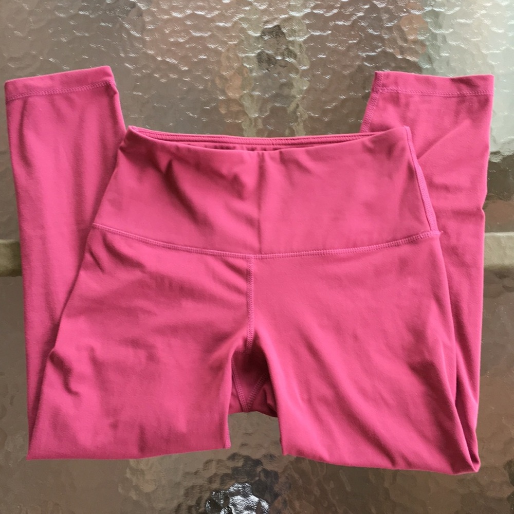 Yogalicious Raspberry Colored Cropped Leggings - image 1